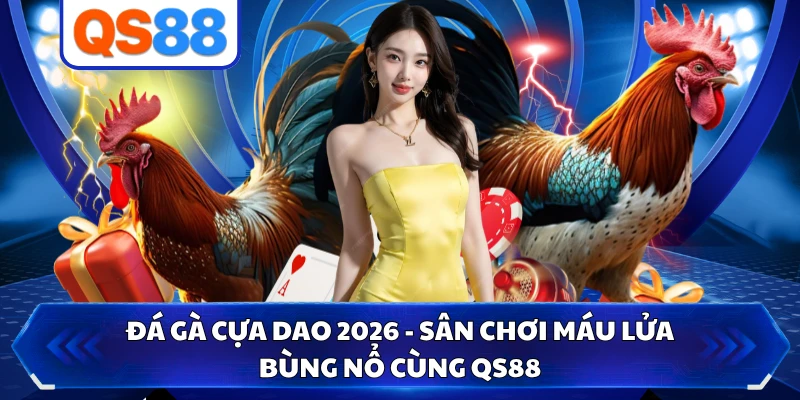 Đá Gà Cựa Dao - Sân Chơi Số 1 Máu Lửa Bùng Nổ Cùng QS88